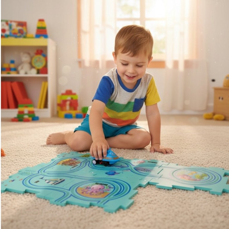 Jedinečná dětská dráha puzzle